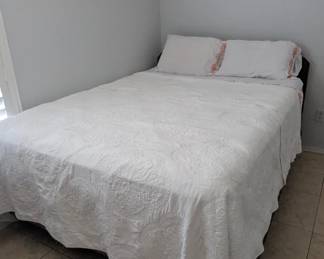 Queen Headboard and Mattress