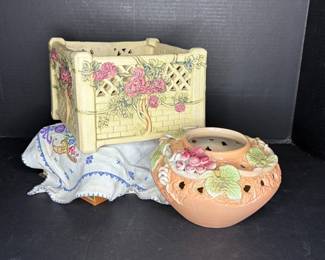 Weller square basket planter