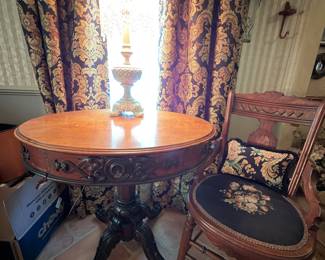 round ornate table