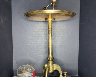 Brass Table and brass decor