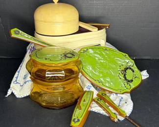 celluloid dresser sets