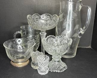 Cut and etched crystal