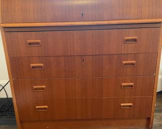 Roll-top Scandinavian MCM desk/dresser