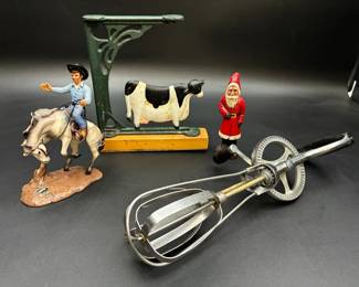 Vintage Farmhouse Lot ft. Hagen Renaker Bucking Bronco