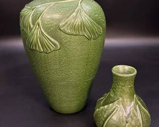 Ephraim Pottery "Morris" Plus Grueby-Style Ephraim Bud Vase