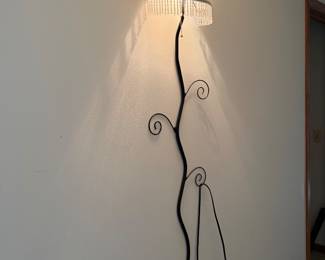 Black Wrought Iron FUN Wall Lamp