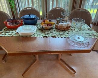Kitchen Table. With Fabric Chairs
