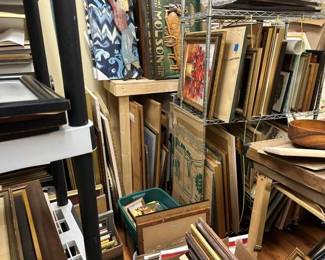 Some of the frames and prints available in the Gazebo on the Green