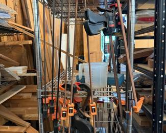 Assorted Woodworking Bar and Trigger Clamps