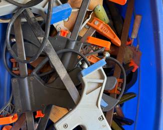 Assorted Woodworking Clamps including Wilton Trigger Clamps and F-Style Clamps