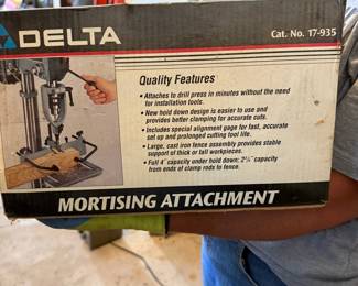 Delta Cat. No. 17-935 Mortising Attachment with Manual