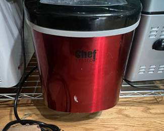 Chef Tested Red Countertop Ice Maker