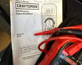Craftsman AutoRanging Digital Multimeter Model 82139