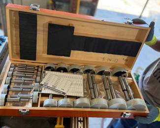 Drill Master 16-Piece Forstner Bit Set in Wooden Case