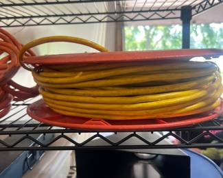 Extension Cord on Plastic Storage Reel