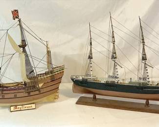 Mayflower and Clipper Ship Models