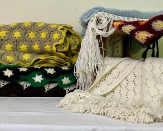 Assorted Handcrafted Throw Blankets