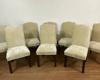 Beige Velvet Chairs