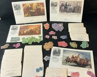 Stamps Liberty Historically Prominent Americana
