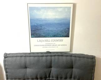 Vintage Poster Gray Cushion