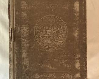Second Edition Unabridged Websters New International Dictionary