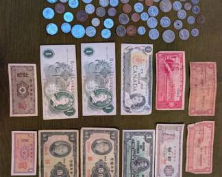 Foreign currency and coins