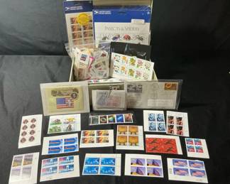 Vintage Americana Nature Stamp Collection