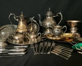 Service In Silver Plate