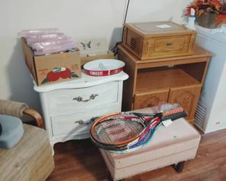 Tennis Rackets, TV Stand