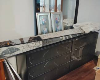 Dresser and large area rug