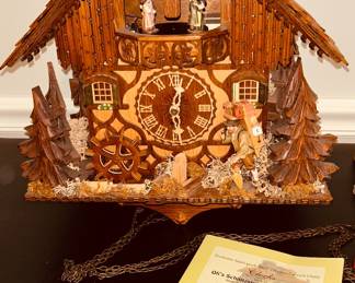 Antique Cuckoo Clock Chalet style