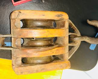 Antique pulley