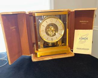 Jaeger Le Coultre Atmos Clock with Original Case'