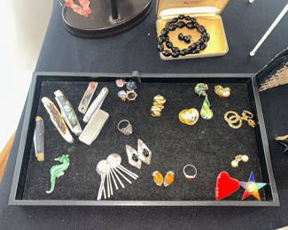 Jewelry including a few sterling pieces