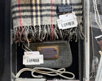 Cameras, Marc by Marc Jacobs Zip Pouch, Vtg Burberry's of London Scarf