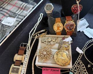 Watches, Necklaces, Brooches 