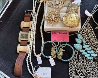 Earrings, Parl Necklaces, Watches