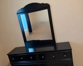 Six Drawer Dresser With Mirror