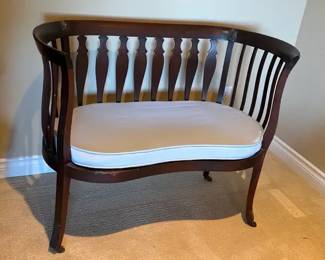 Antique Slate Back Settee