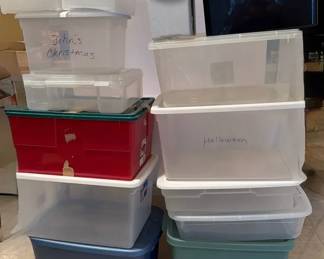 Lot of Storage Totes