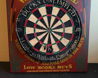 Ducks Unlimited Dart Board Three Darts