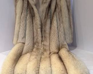 Silver Fox Fur Coat