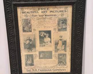Vintage Wood Frame With Poster