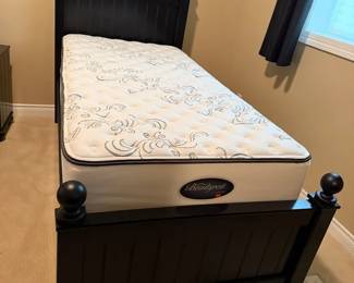 Twin Bed With Black Frame
