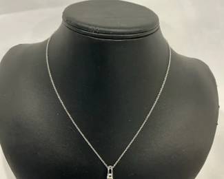 Sterling Silver Necklace Pendant With Pearl