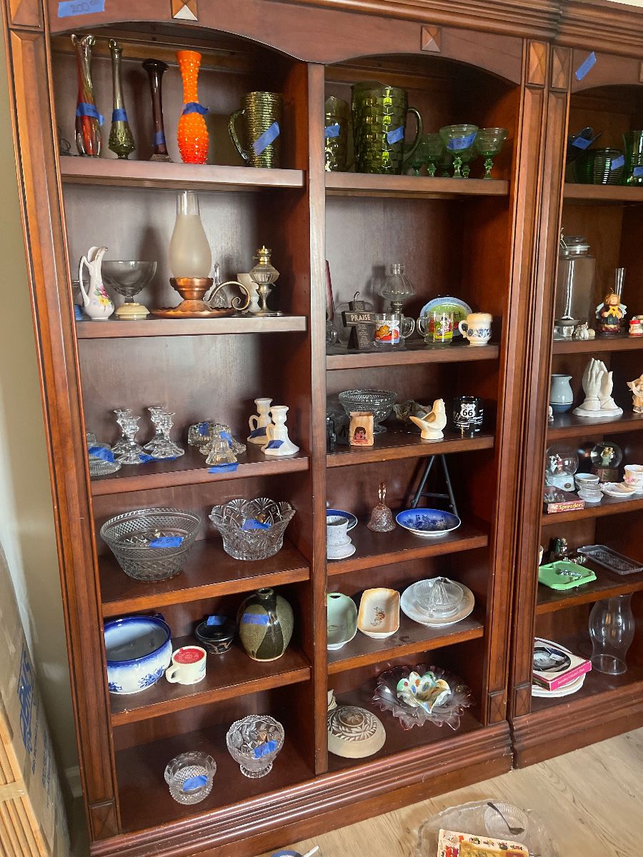 Loads of knickknacks and glassware