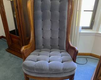 This is one of two matching chairs with a nice balance between comfort and style.