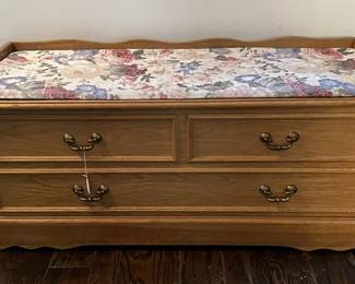You can use this cedar chest as a bench as well.