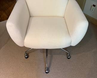 $360 Crate and Barrel "Imogen" swivel office chair. 27"w X 25"d X 38"h.