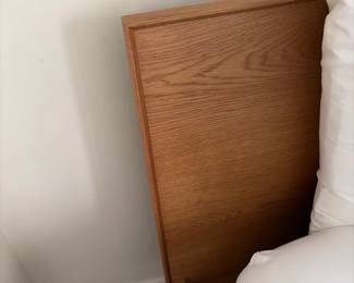 Close-up view of the headboard described in prior photo.
